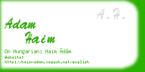 adam haim business card